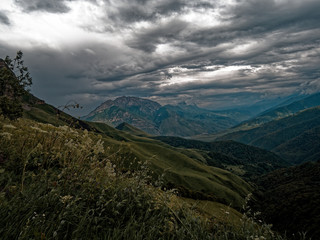 the Caucasus mountains
