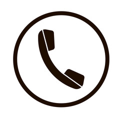 Phone  icon isolated. Phone tube call icon.  Call sign. Hotline icon.  Vector 