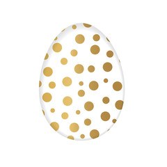 golden easter egg icon- vector illustration- vector illustration