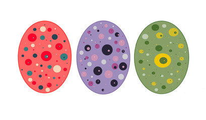 pattern easter eggs dots color