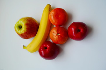 Fresh ripe fruits on the table