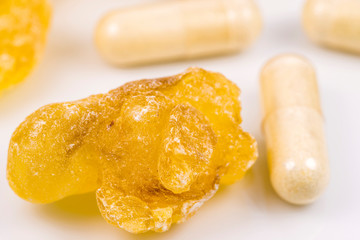 Olibanum, pieces with olibanum capsules