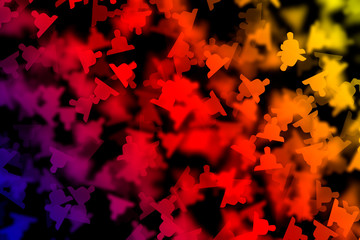 Fototapeta premium An abstract background with shapes on a black background