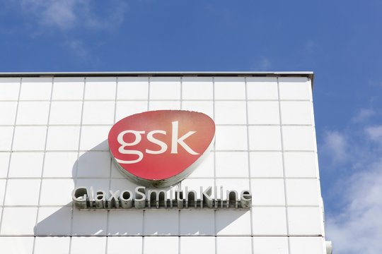 Brondby, Denmark - September 10, 2017: GlaxoSmithKline office building in Brondby, Denmark. GlaxoSmithKline also called GSK is a British pharmaceutical company headquartered in Brentford, London