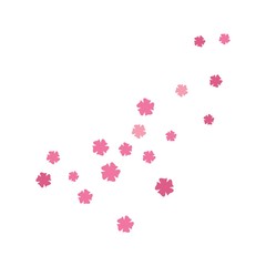 set of abstract flowers background template vector illustration