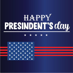 Happy Presidents Day with stars