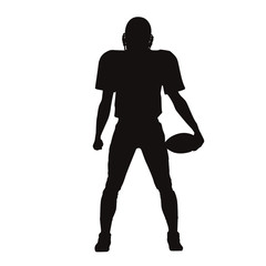 American Football Player Silhouette