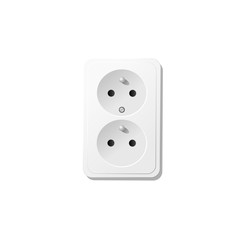 electric socket and plug icon vector illustration logo template