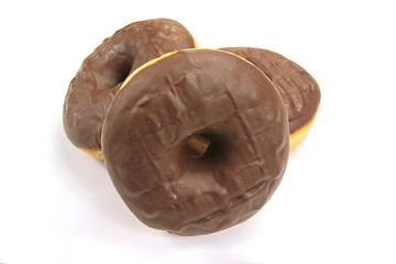donuts sur un fond blanc