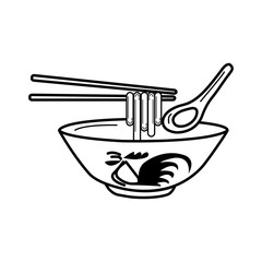 noodle  Black and white