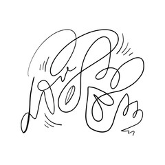 Doodle line illustration for your design