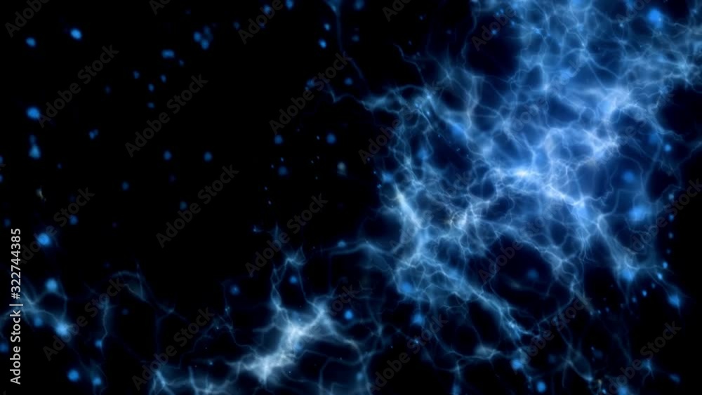 Wall mural 4k abstract animated particle background