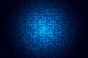 Technology blue square grid background