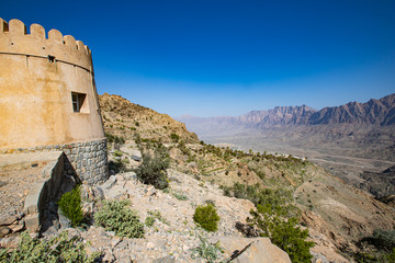 Fototapeta na wymiar beautiful landscape in the north of Oman