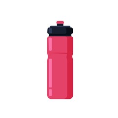 Sports energy drink. Fitness running and sport water bottles. Flat cartoon style illusrtation on white bacground.