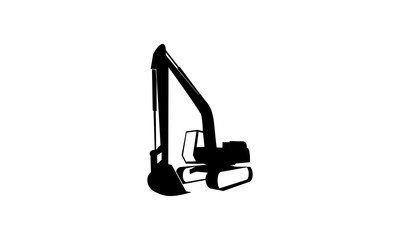 Back hoe simple illustration vector