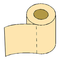 vector cartoon toilet paper
