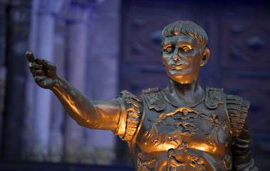 Cesar Augusto Statue in Braga, during the 