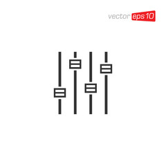 Equalizer Sound Icon Design Vector