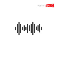 Equalizer Sound Icon Design Vector