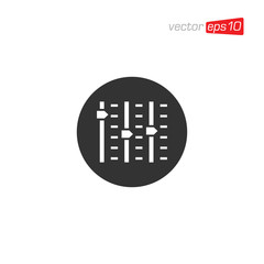 Equalizer Sound Icon Design Vector