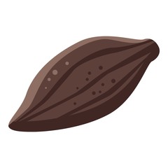 Whole cocoa fruit icon. Isometric of whole cocoa fruit vector icon for web design isolated on white background