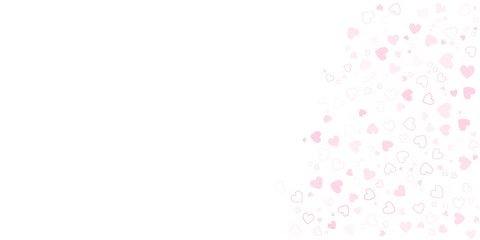 Pink white love heart shape abstract background. Love vector illustration for presentation design. Suit for business, corporate, institution, party, festive, seminar, and talks.