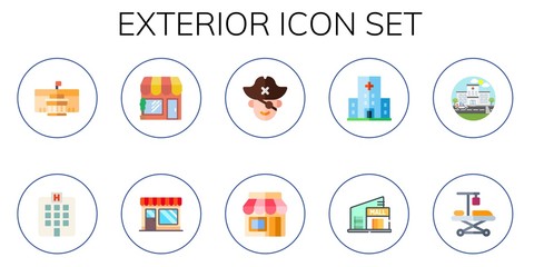exterior icon set