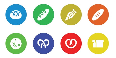 Modern Simple Set of baker Vector filled Icons