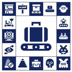 robot icon set