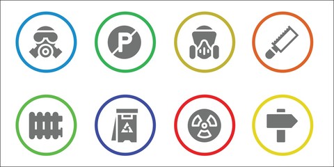 Fototapeta premium caution icon set