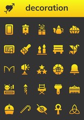 decoration icon set