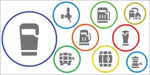 Modern Simple Set of lager Vector filled Icons