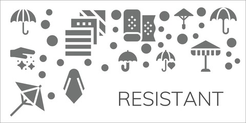 resistant icon set