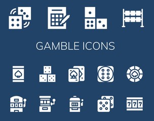 gamble icon set