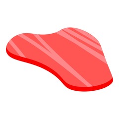 Meat steak icon. Isometric of meat steak vector icon for web design isolated on white background