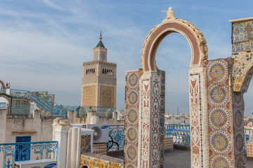 Panorama of Tunis city, Tunisia