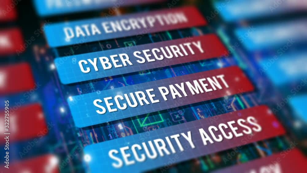 Canvas Prints internet cyber security concept technological video