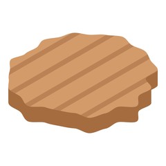 Cutlet icon. Isometric of cutlet vector icon for web design isolated on white background