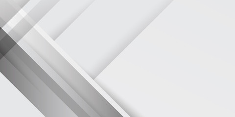 Obraz premium White Grey Line Cut Paper Abstract Background. layer element vector for presentation design. Suit for business, corporate, institution, party, festive, seminar, and talks.
