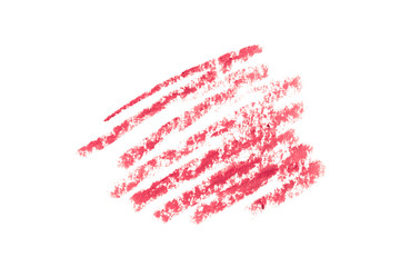 Lipstick Liner Pencil Squiggles isolated on white background  - Image