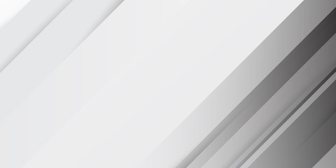 Obraz premium White Grey Line Cut Paper Abstract Background. layer element vector for presentation design. Suit for business, corporate, institution, party, festive, seminar, and talks.