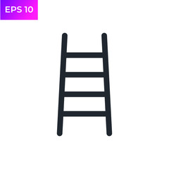 Ladder icon template color editable. Ladder business symbol logo vector sign isolated on white background illustration for graphic and web design.