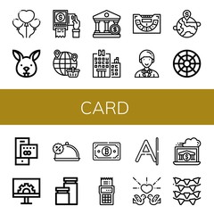 card icon set