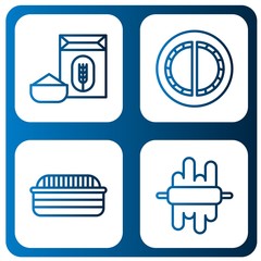 dough icon set