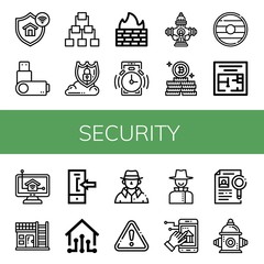 security icon set
