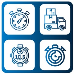Fototapeta premium quick simple icons set