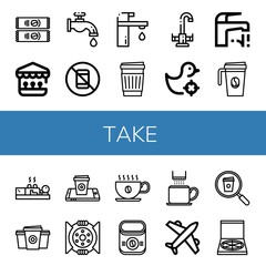 take simple icons set