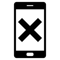 Obraz premium Kreuzung und Smartphone