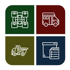 Set of shipping icons